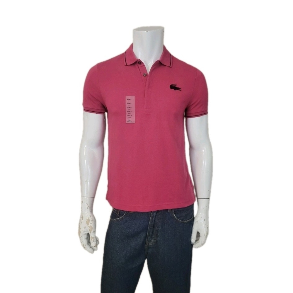 Lacoste Men's Polo Shirt in Vibrant Pink